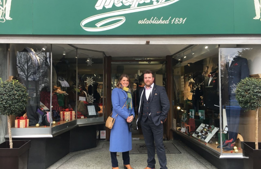 Rachel Maclean, MP for Redditch County, popped into see three successful Redditch-based traders as part of Small Business Saturday (2 December).