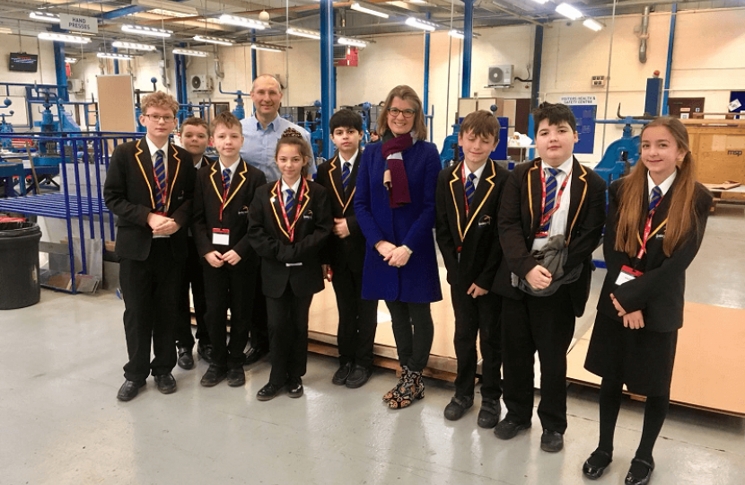 This National Apprenticeship Week (5-9 March) Rachel Maclean, MP for Redditch County, celebrated the vital contribution of apprentices in Redditch.