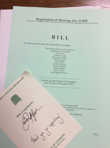 Following a successful cross-party campaign supported by Rachel Maclean, MP for Redditch County, the Home Office is expected to sign off plans to include mothers’ details on marriage certificates.